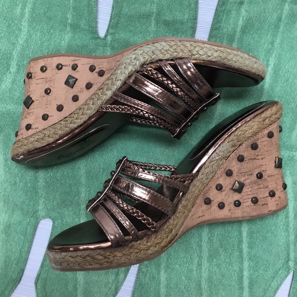 New Embellished Wedges by Anna - Picture 4 of 8
